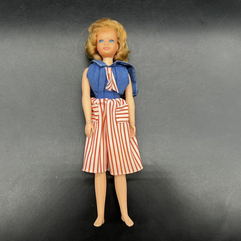 SKIPPER Pose N Play Doll 1969 TNT Twist n Turn Bend Leg Strawberry Blonde Mattel